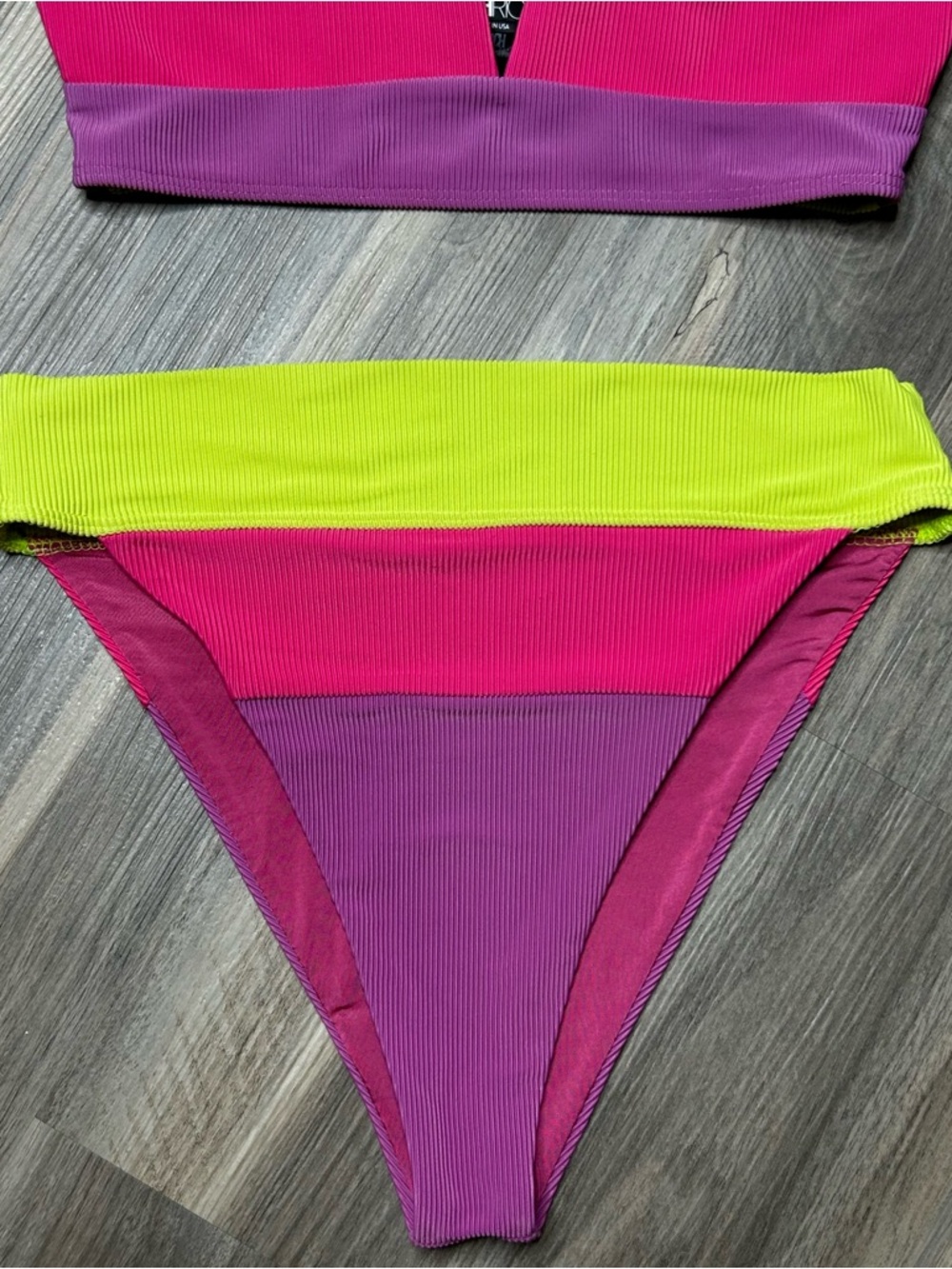 NWOT Beach Riot Ribbed Alexis Riza Bikini - Picture 6 of 16